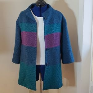 Anthropologie Tabitha Boucle Striped Jacket M